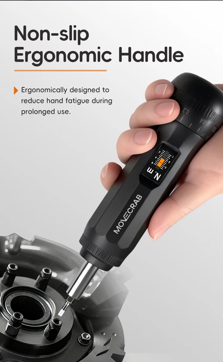 MoveCrab Pro Präzisions-Drehmomentschraubendreher-Set mit magnetischem 1/4-Zoll-Antrieb (10–70 Zoll lb) mit Bits für die Werkzeugreparatur und Fahrradwartung – Detail 7
