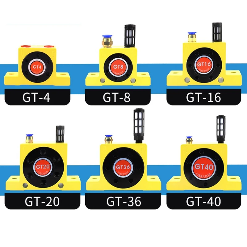 

GT8/10/13/16/20/25/30/36/48/60 Pneumatic Vibrator GT Turbine Oscillators Pneumatic Industry Vibrator Hammer Blanking Parts