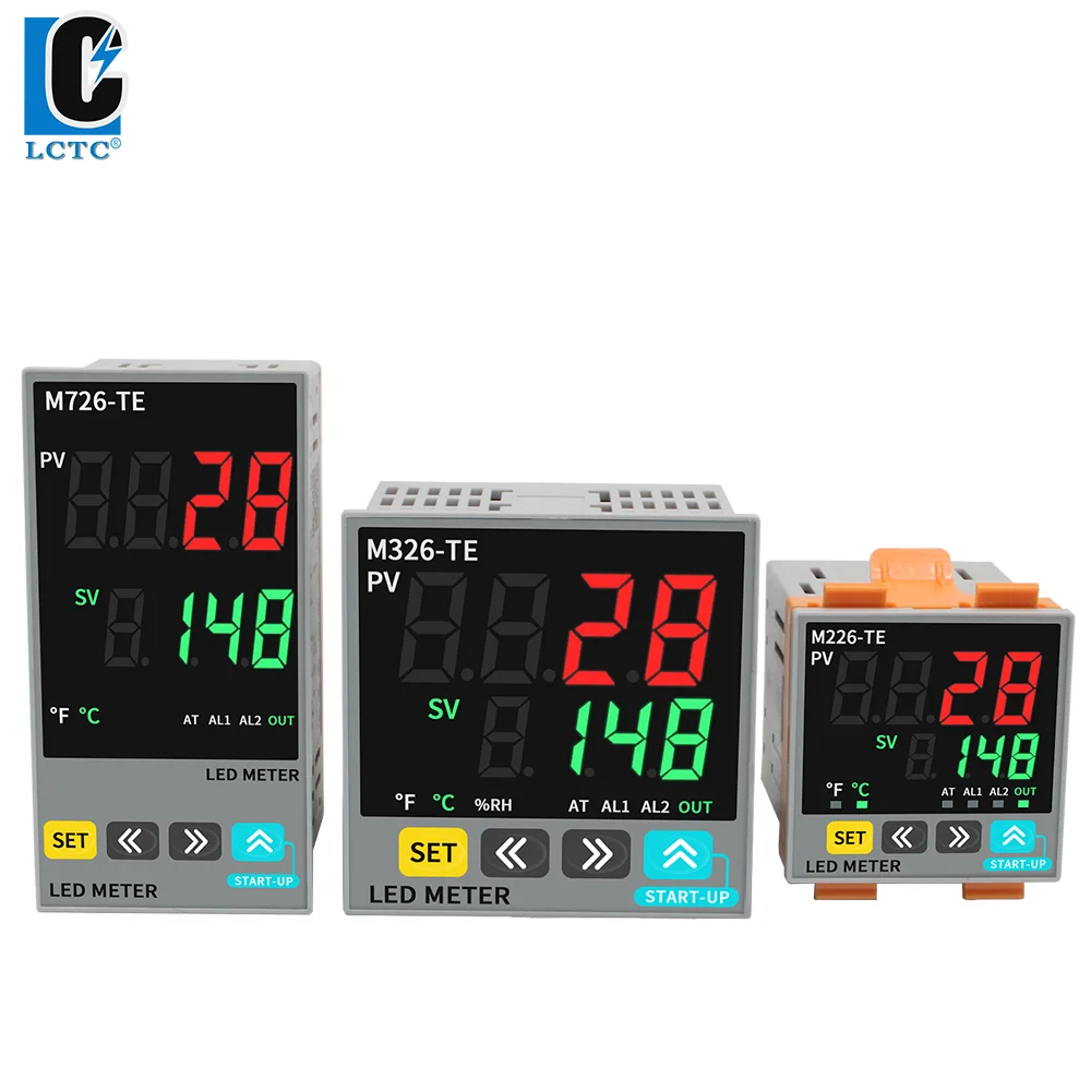 LCTC PID Temperature Controller SSR+Relay 4-20mA Output PID Regulator TC/RTD Input Digital Instrument 48*48 48*96 72* 72mm