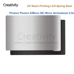 Spring Steel For Anycubics Photon/Photon S/Mono SE/Mono 4k Flexible Build Plate Magnetic Base Bed SLA/DLP UV Resin LCD Printing