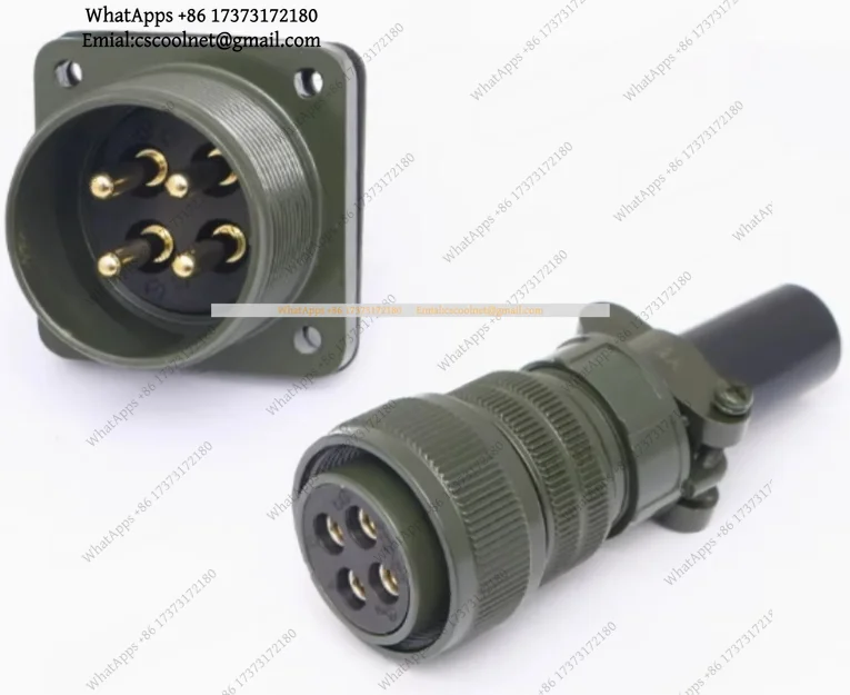 MS3106A22-22S + MS3102A22-22P 4-Core Aviation Connector Set — MIL-DTL-5015 Waterproof Plug Socket