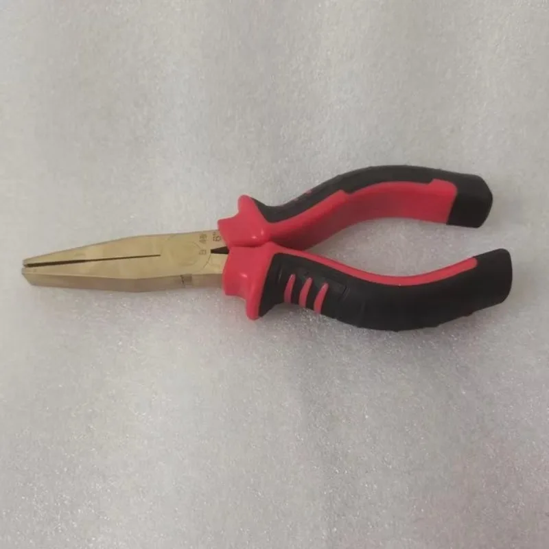 Strumenti non scintillanti Pinza a becchi piatti in bronzo di alluminio da 6 pollici con manico in plastica
