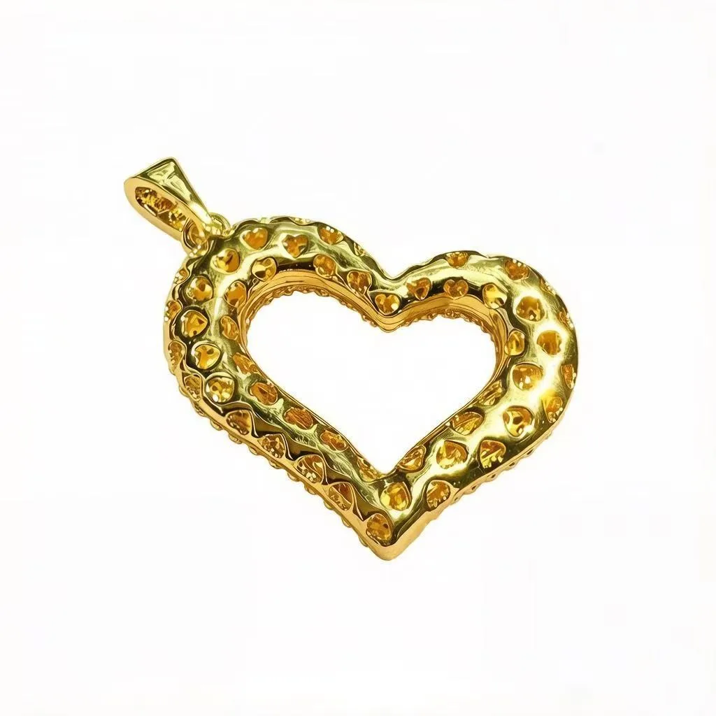 5Pcs Zircon Pave Copper 3D Heart Charms 18K Gold/Silver Plated Jewelry Accessories for Women Jewelry Making Bracelets Handcraft