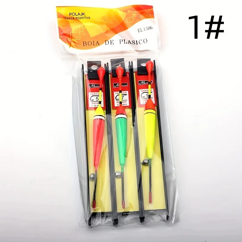 3-teiliges Anfängerfreundliches Angelposen-Set - Flachwasser-Bobber-Rig mit aufrechten Posen