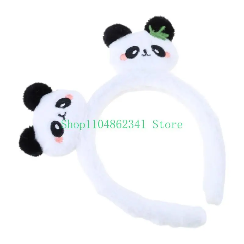 5ASD Cartoon Panda Claw Claw Claw Claw for Women Plush Panda Hair Clamp Jaw Clip Clip Hairband Bight Band Fair Tool Scrunchy