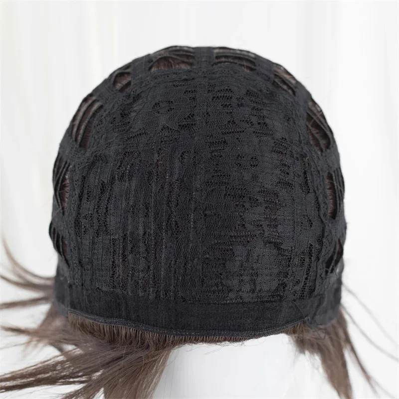 Zizi 2025 L-e-mail parrucca Capelli sintetici Anime BLUE LOCK Yukimiya Kenyu Parrucche Marrone 30 cm Breve Silicone Uomo Cosplay Calore Resi