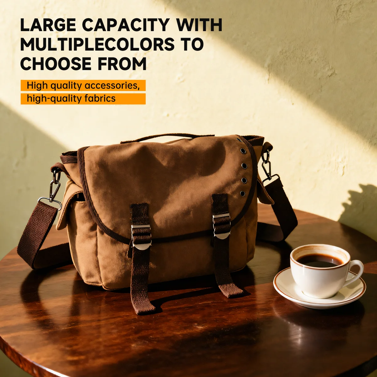 American-Style Crossbody Bag for Male College Students, Trendy and Cool, Large-Capacity Casual Shoulder Bag for Women, Simple Commuter Bag, Postman Bag