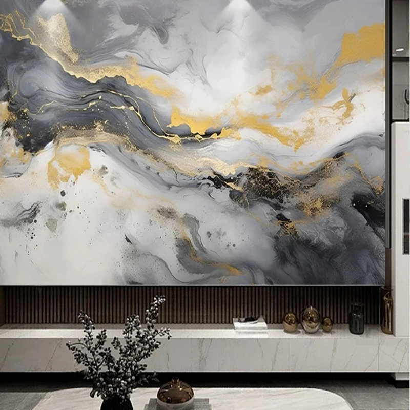 MU8128 Any Size Photo Mural Modern 3D Abstract Geometric Marble Pattern Wallpaper Bedroom Living Room Home Decor Wall Painting