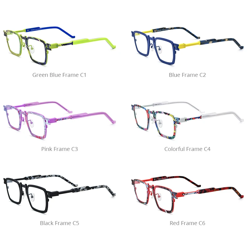 FONEX Dopamin Pure Titanium Glasses Frame Men 2025 New Brand Design Vintage Square Eyeglasses Women Retro Japanese Eyewear 85910