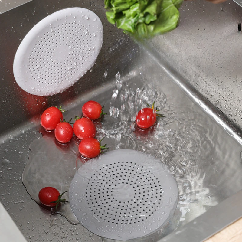 

Hair Filter Sink Anti-Blocking Strainer Bathtub Shower Floor Drain Stopper Silicone Kitchen Deodorant Plug Bathroom Accessories