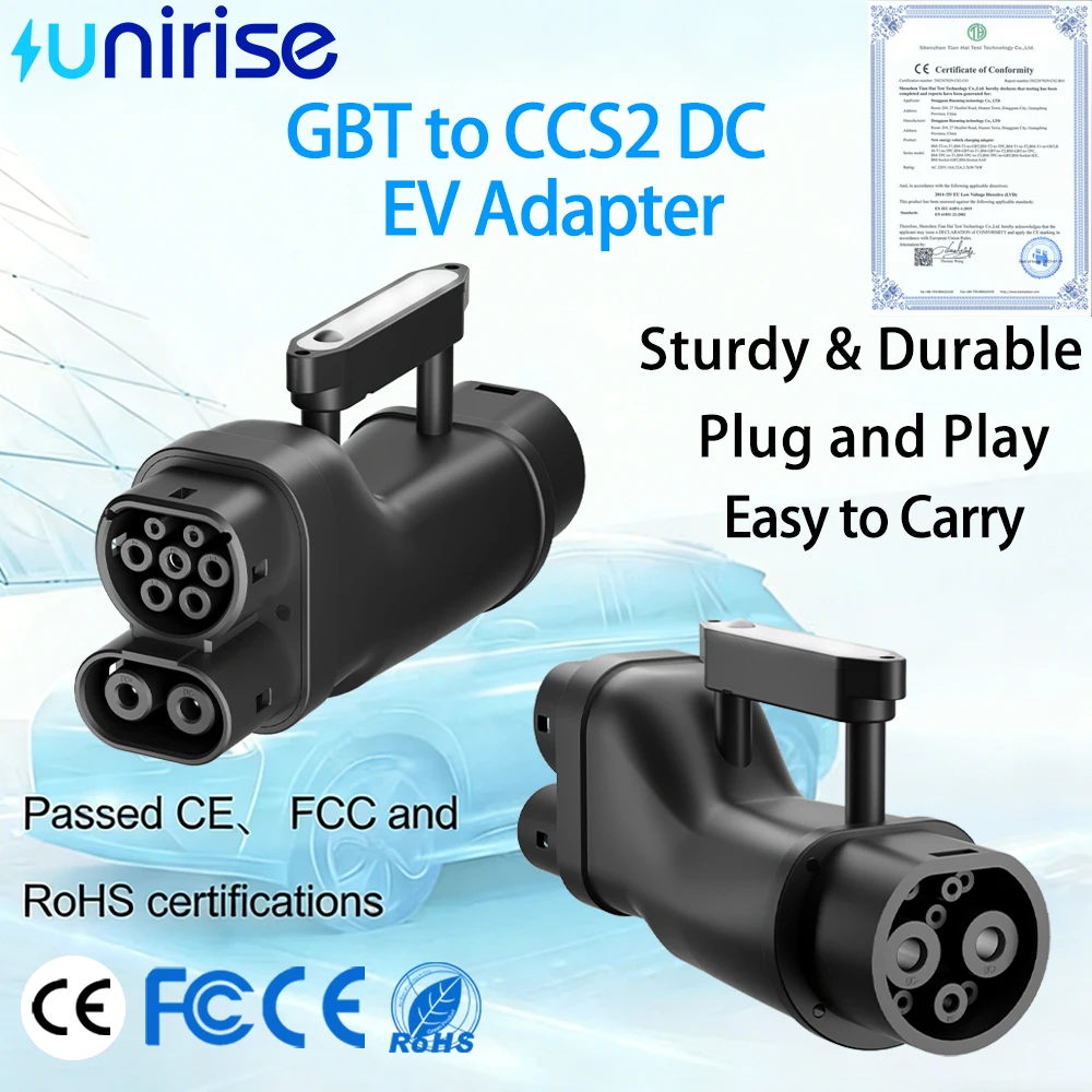 EV Car Adapter GBT To CCS2 DC 250KW Fast Charging Converter GB/T to CCS Combo 2 For EU Standard CCS 2 Socket Connectors Charger view 3