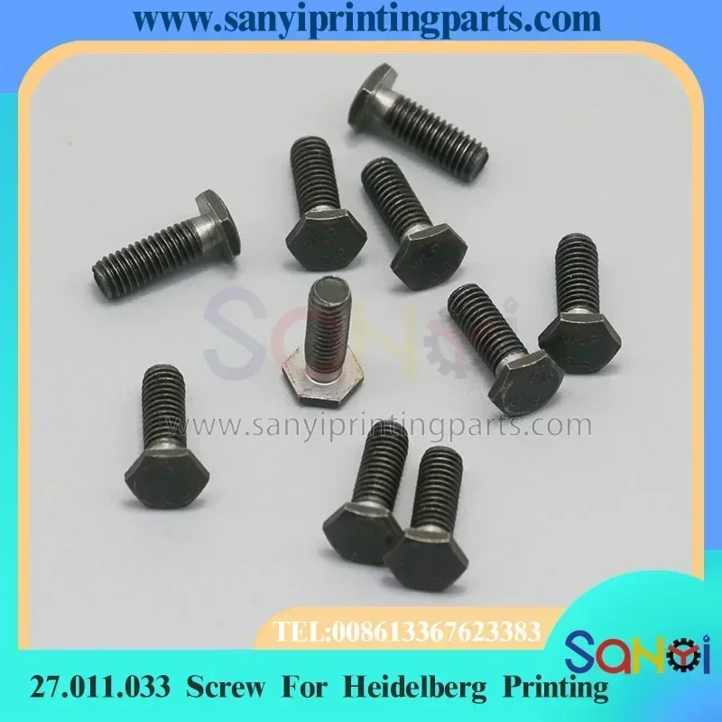 Best Quality 27.011.033 Screw For Heidelberg Machine Parts (  C3.581.628F Tooth Seat 82.582.627 Gripper Pad )