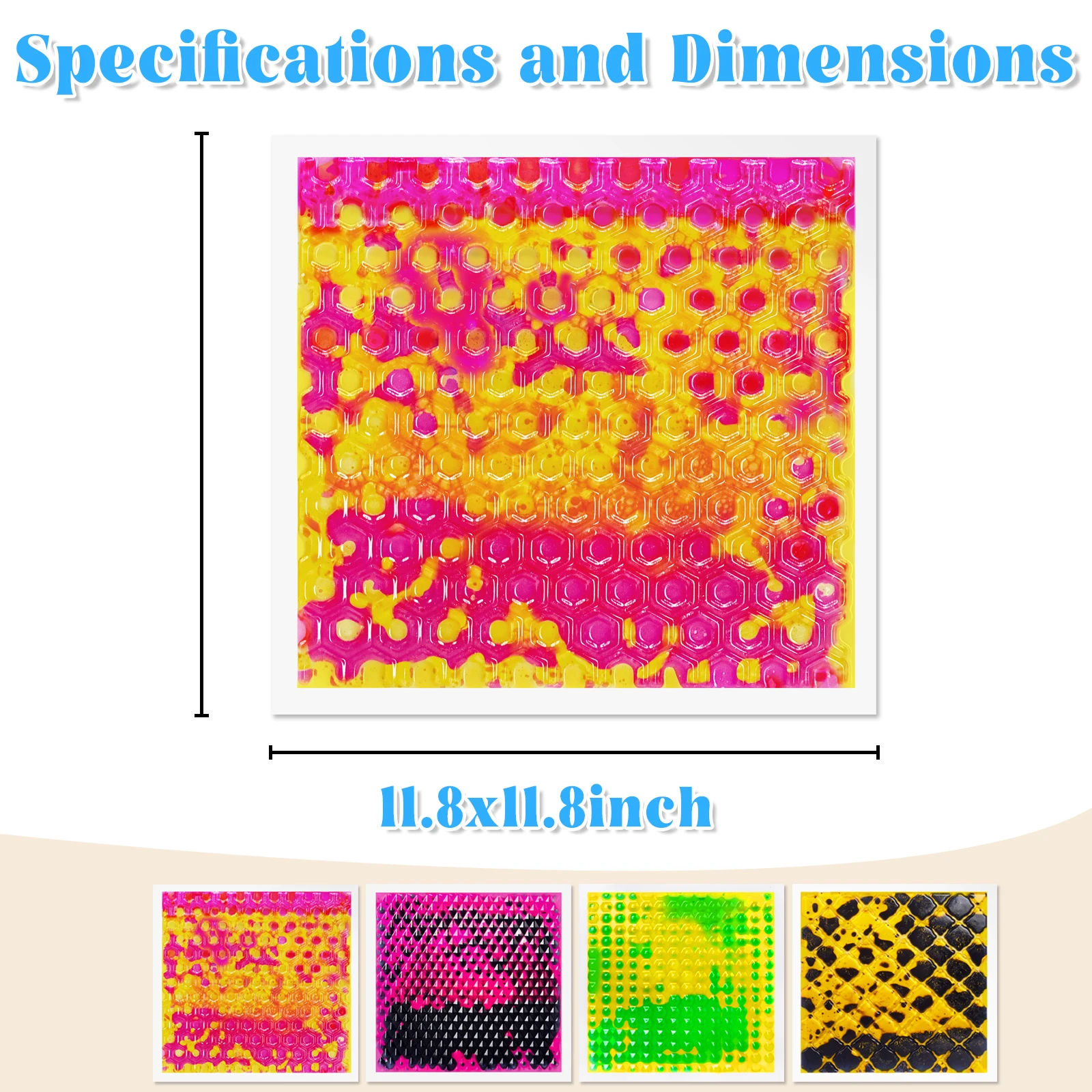 Visual Sensory Toys for Children Document Fun on Sensory Mat Educational Toy for Kids Developmental Learning Playmat