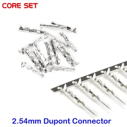 100PCS Dupont Connector 2.54mm Jumper Wire Cable Pin Connector Terminal Female Male Pin Connector for Housing Jumper