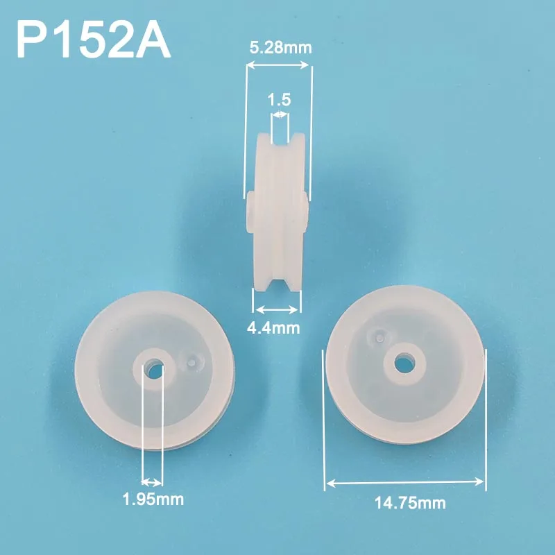 15mm Soft Plastic Pulleys 2*15 Toy Wheels DIY Model Parts P152A