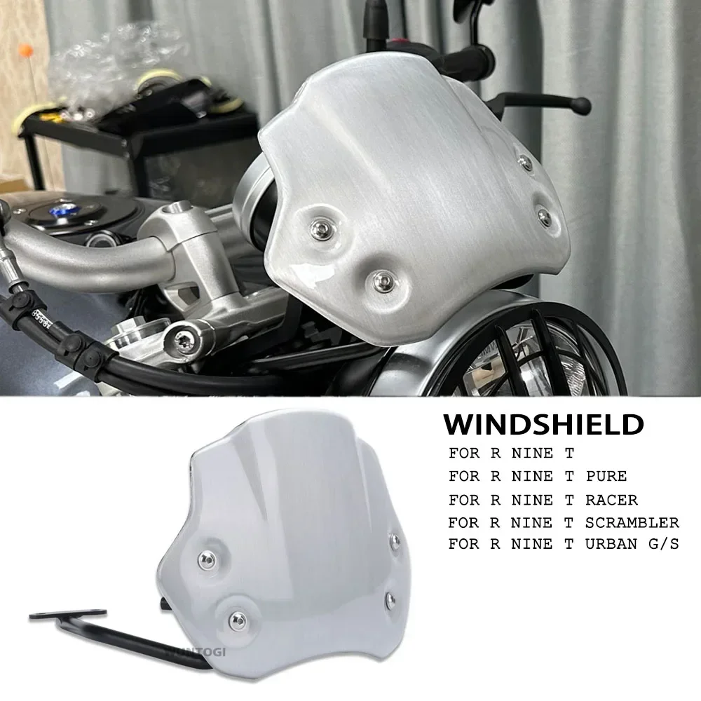 Motorcycle Headlight Fairing Windshield Windscreen Wind Deflector  For BMW R NINE T RNINET Racer Pure Urban Scrambler 2014-2022