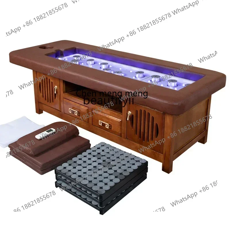 xxqAutomatic Smoke-Free Moxibustion Physiotherapy Bed Whole Body Moxibustion Sweat Steaming Bed Medical Massage Sweating Bed