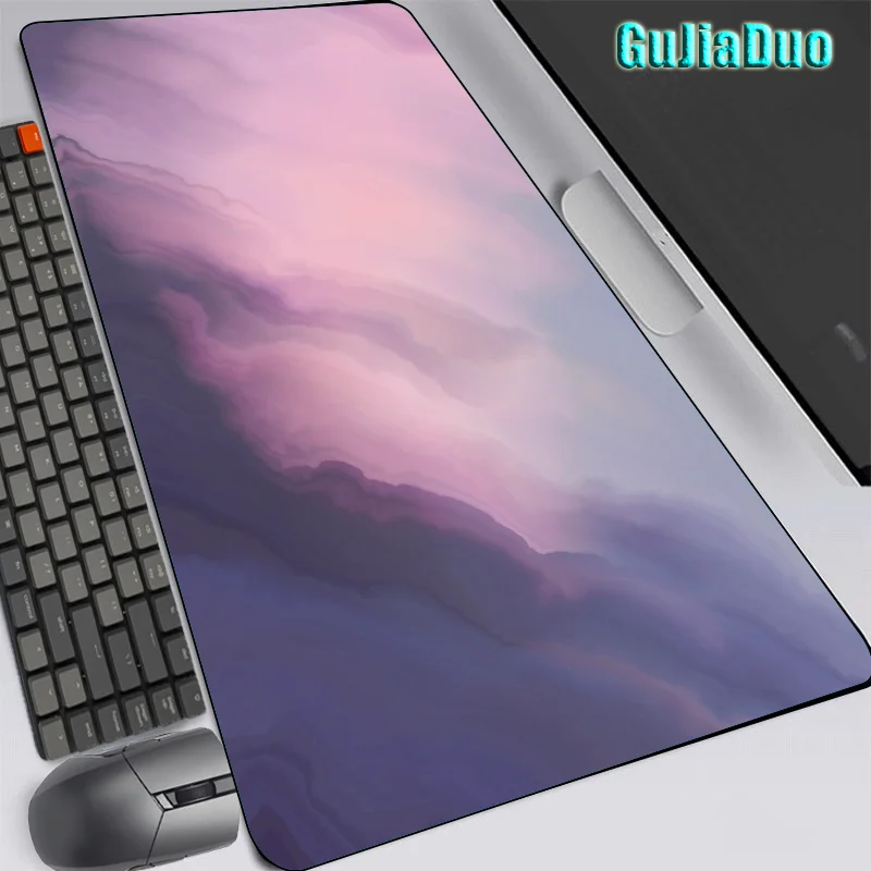 

GuJiaDuo Create Blurred Distorted Large Mouse Pad Computer Office Non-slip Edgelock Pc Cushion Gaming Accessories Art Mousepad