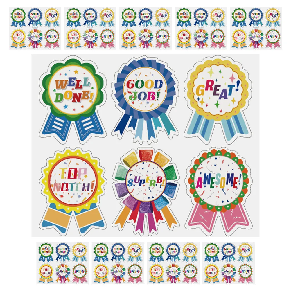 

10 Pieces Children Reward Stickers Set Self Adhesive Medals for Kids Classroom Motivational Teacher Reward Stickers