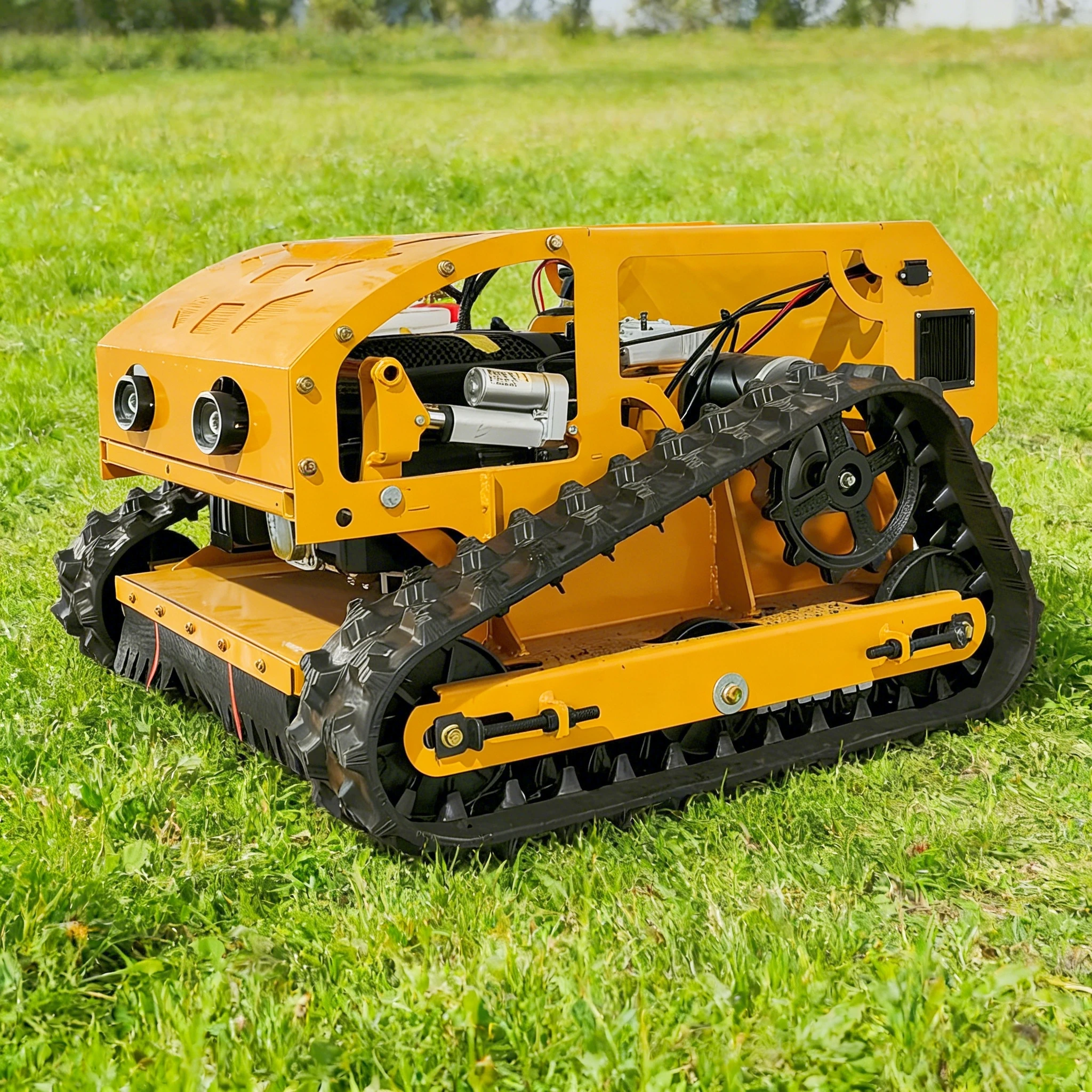 

Fast delivery 550mm cutting width Lawn Mower Tracked Mower Mow the lawn Hillside Grass Weeding Tool Customized