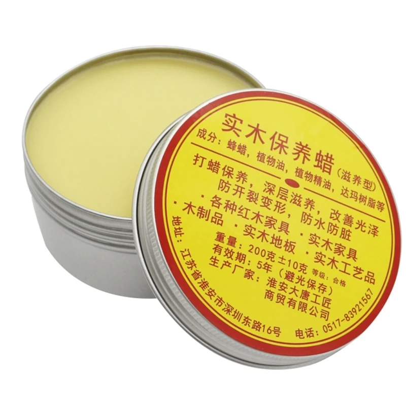 Natural Beeswax Wood Furniture Waxing Maintenance Wax Oil Anti-Cracking Moistureproof For Wood Furniture Floor