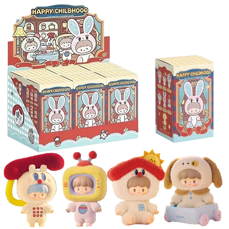 

Официальная подлинная поиск единорога X Zzoton Happy Childhood Series слепая коробка мультяшная виниловая плюшевая кукла кулон Mystery Box игрушки