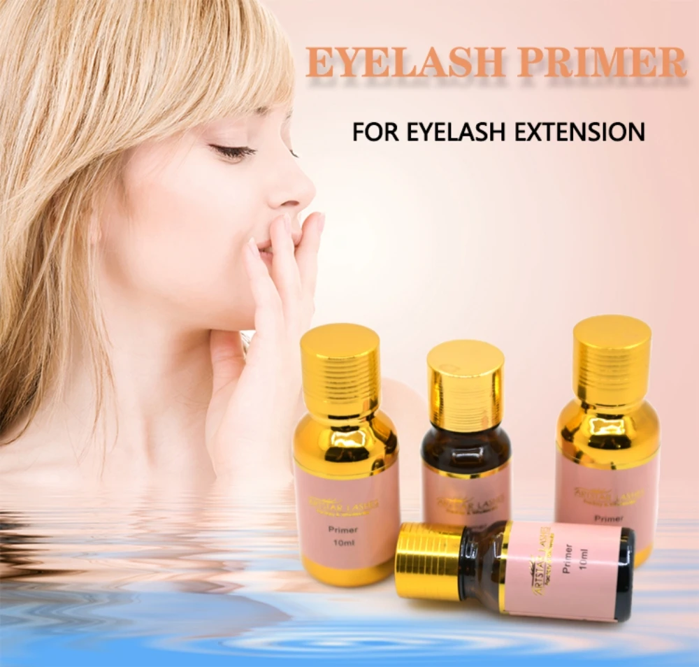 ARTSTAR 10ml/15ml Primer Eyelash Extension Clear Color Professional Fixing Agent Adhesive Lash Primer For Makeup