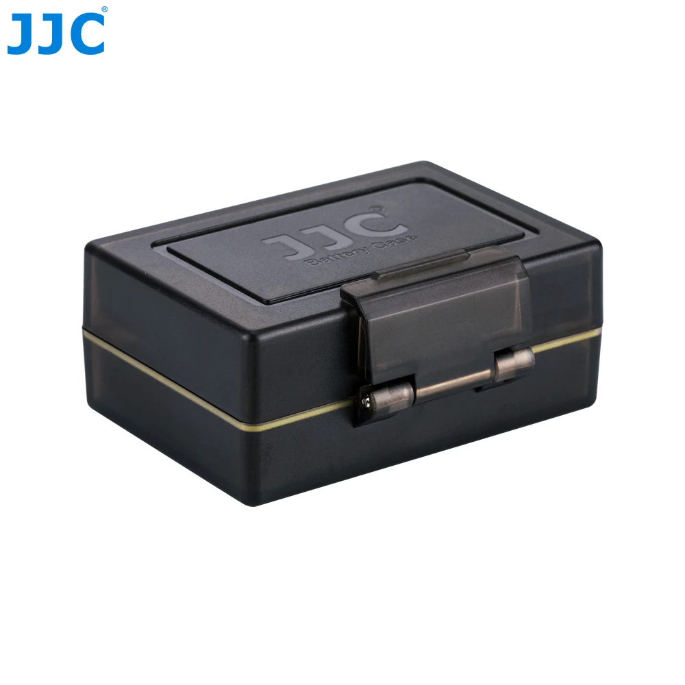 

JJC Black Portable Battery Case Storage for Ricoh DB-110/ Olympus LI-90B Battery Holder Case 2 Slot for SD Card Storage Box