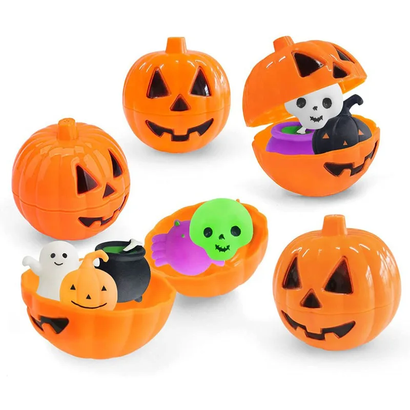 10-30Pcs Halloween Cartoon Pumpkin Head Party Favor Horror Theme Birthday Gift Decoration Fun Treasure Box Filling for Carnival
