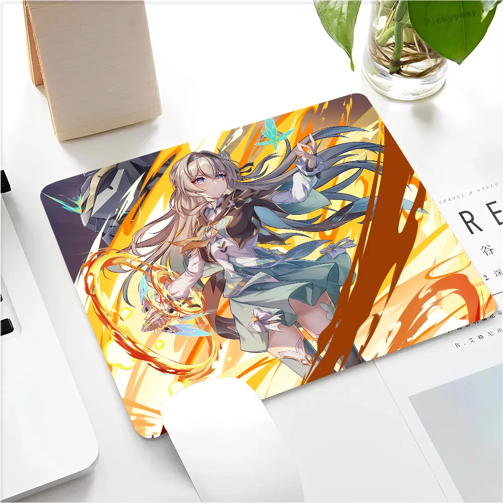 Firefly Honkai Star Rail Mousepad Small LockEdge Mouse Pad For Gamers Computer Desk Pad Rectangular Anti-slip Rubber