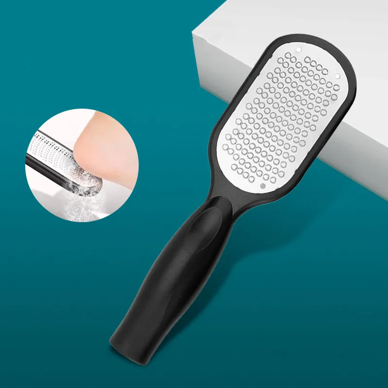 Ferramentas de pedicure de aço inoxidável arquivo de pé saltos raspas removedor de calos para pés raspador arquivo de aço inoxidável
