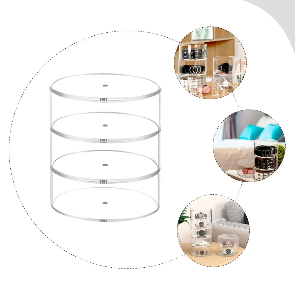 

Belt Finishing Box Multi-layer Display Monitor Container Acrylic Transparent Storage
