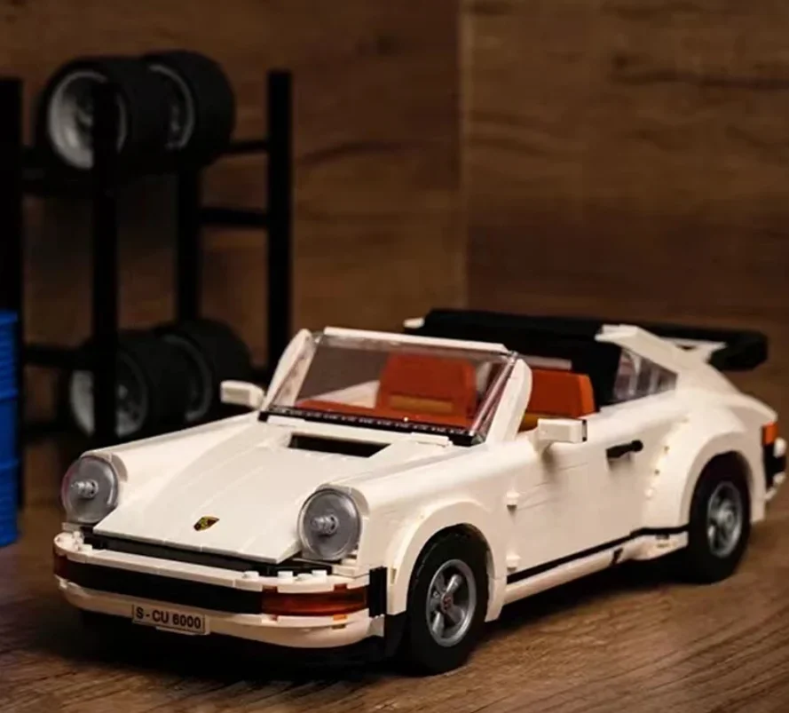 Carro retrô técnico 10295 blocos de construção1458pcs 2 em 1 kit de modelo clássico de corrida para adultos e adolescentes brinquedos presente de natal