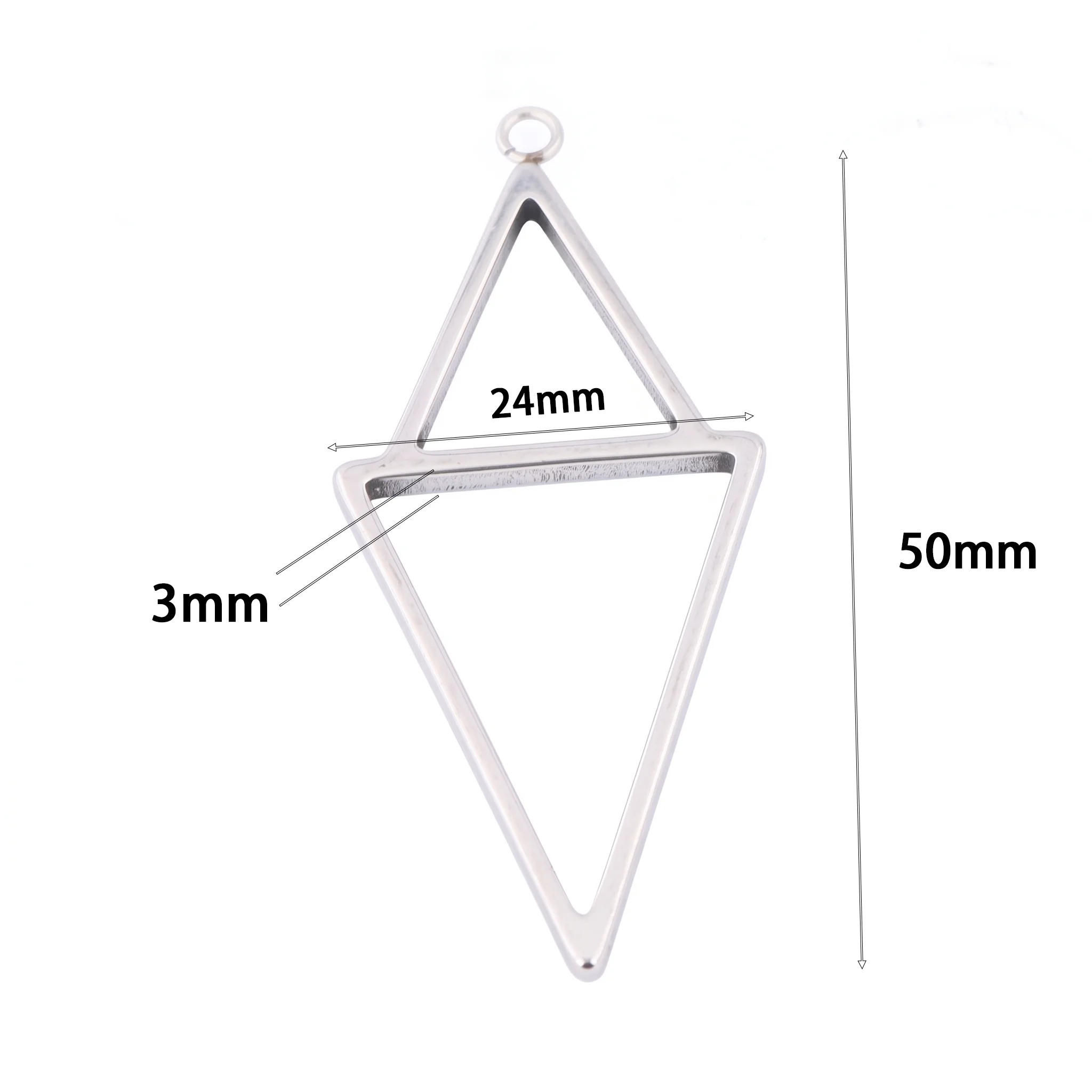 10개입 사각 삼각형 3mm 두께 오픈백 베젤 펜던트 - Jewelry Making Resin 리뷰 및 가격
