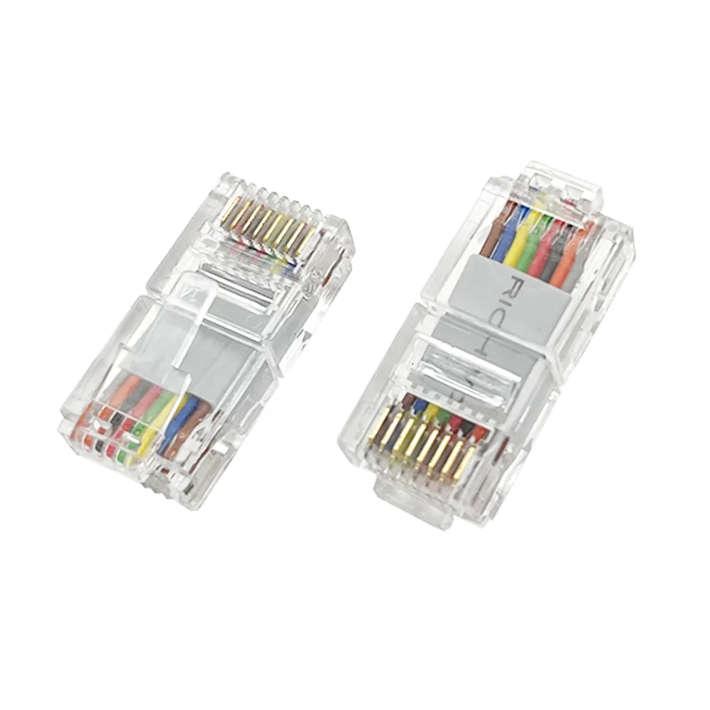 

10/30PCS RJ45 Connector Frequency Converter control panel component 8P8C Modular Plug 26mm Right Angle For Male To Male Modular