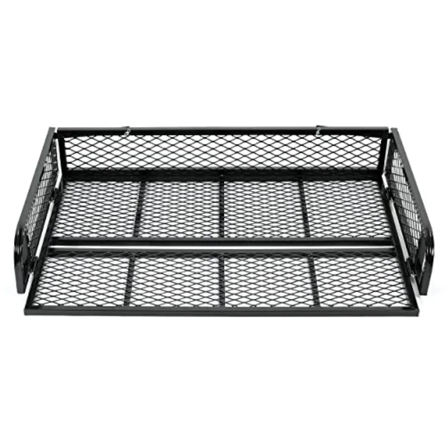 

HECASA Universal Rear Cargo Basket Compatible with ATV Storage Rack Cargo Carrier Steel for Outdoor Adventure Heavy-Duty Storag