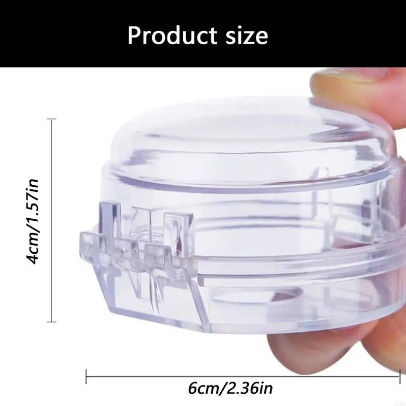 واقيات مقبض الفرن الآمنة للأطفال، متوافقة عالميًا، نسيج بلاستيكي شفاف #6