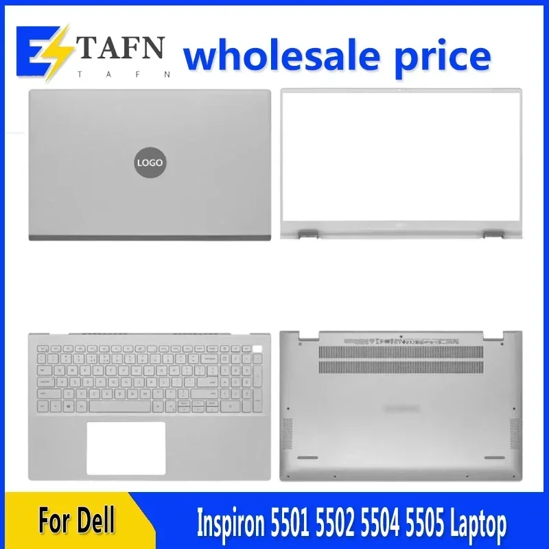 

New For DELL Inspiron 5501 5502 5504 5505 Laptop LCD Back Cover Front Bezel Upper Palmrest Bottom Base Case Keyboard Hinges