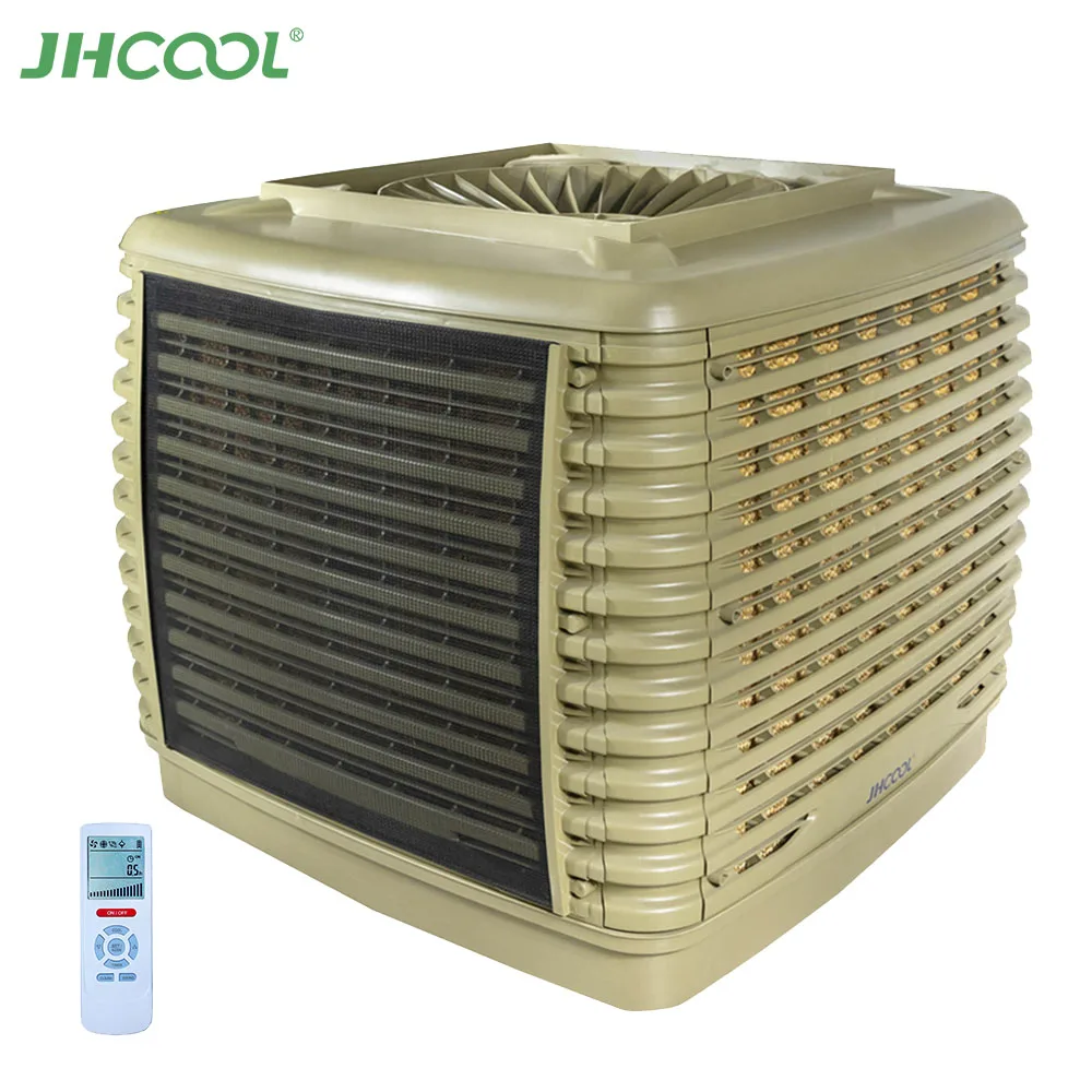 

JHCOOL Side Discharge Industrial Desert Window Mounted Cooler 22000cmh Evaporative air Cooler With Wall Controller