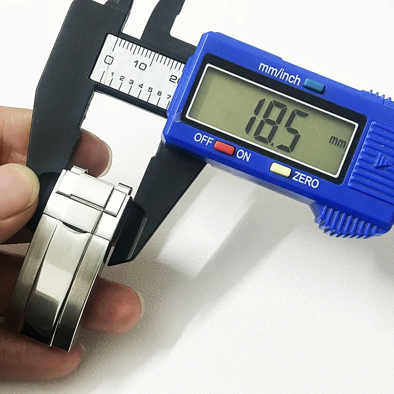 18Mm Opvouwbare Veiligheidsgesp Massief 316l Roestvrij Staal Past 20Mm Brede Yachty Dtn Horloges Rubber Of Metalen Bandjes Gesp Accessoires