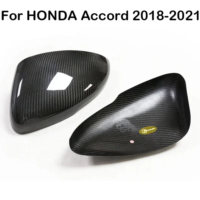 

Real Carbon Fiber Covers For HONDA ACCORD 10th 2018 2019 2020 2021 Car Door Rearview Side Mirror Covers Caps Auto Accessories