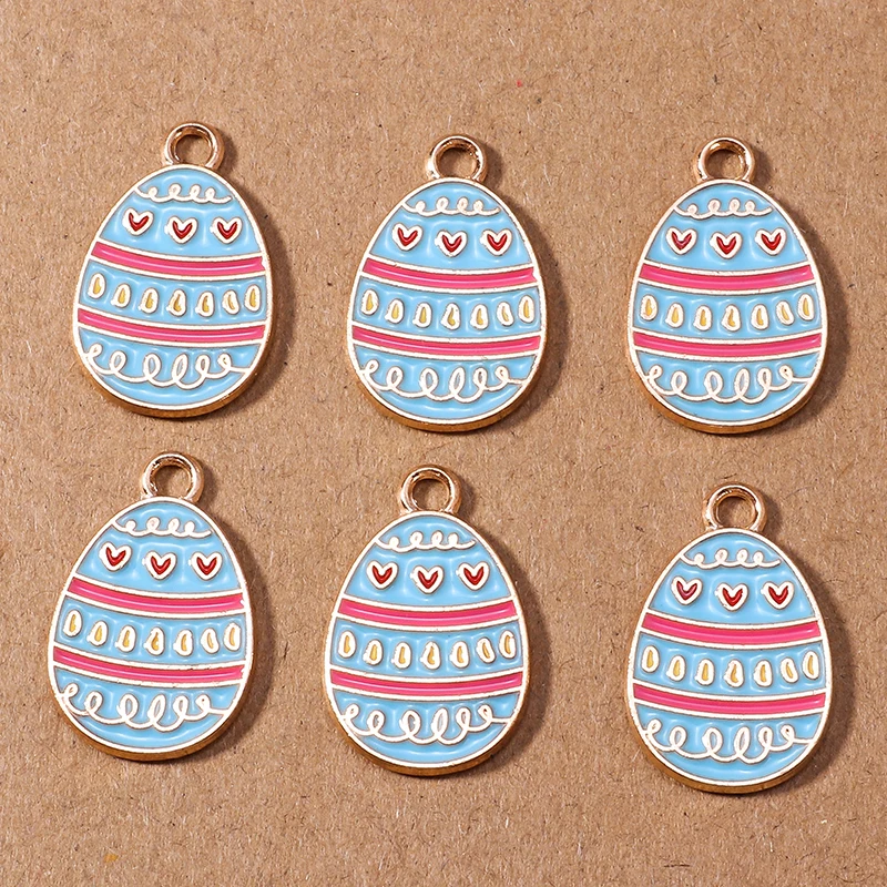 10 stücke Cartoon Emaille Tier Küken Ei Charme für Schmuck Machen Frauen Nette Tropfen Ohrringe Anhänger Halsketten DIY Handwerk Liefert – Detail 21