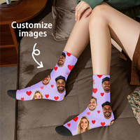 Customized face-shaped socks Unisex customized socks Personalized picture socks Photo socks Customized socks as gifts