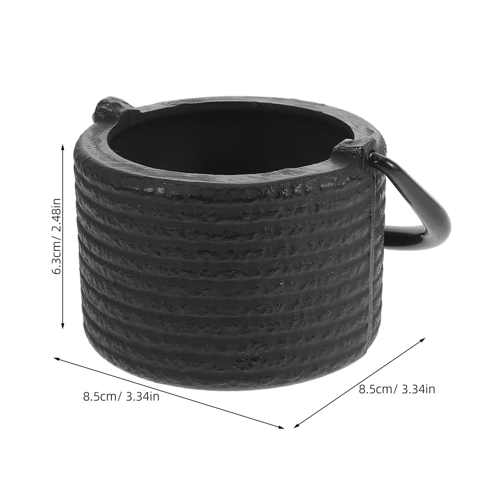 Small Cast Iron Incense Burner Handled Sage Bowl for Smudging Meditation Room Ritual Decor Smudge Incense Burner Charcoal