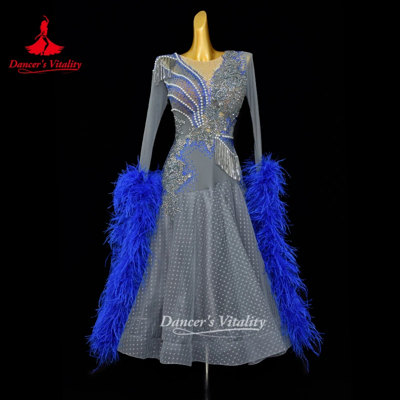 Ballroom Dancing Clothing Customized High-end Luxury Waltz Tango Foxtrot Modern Dance Competition Costume Dancer's Vitality