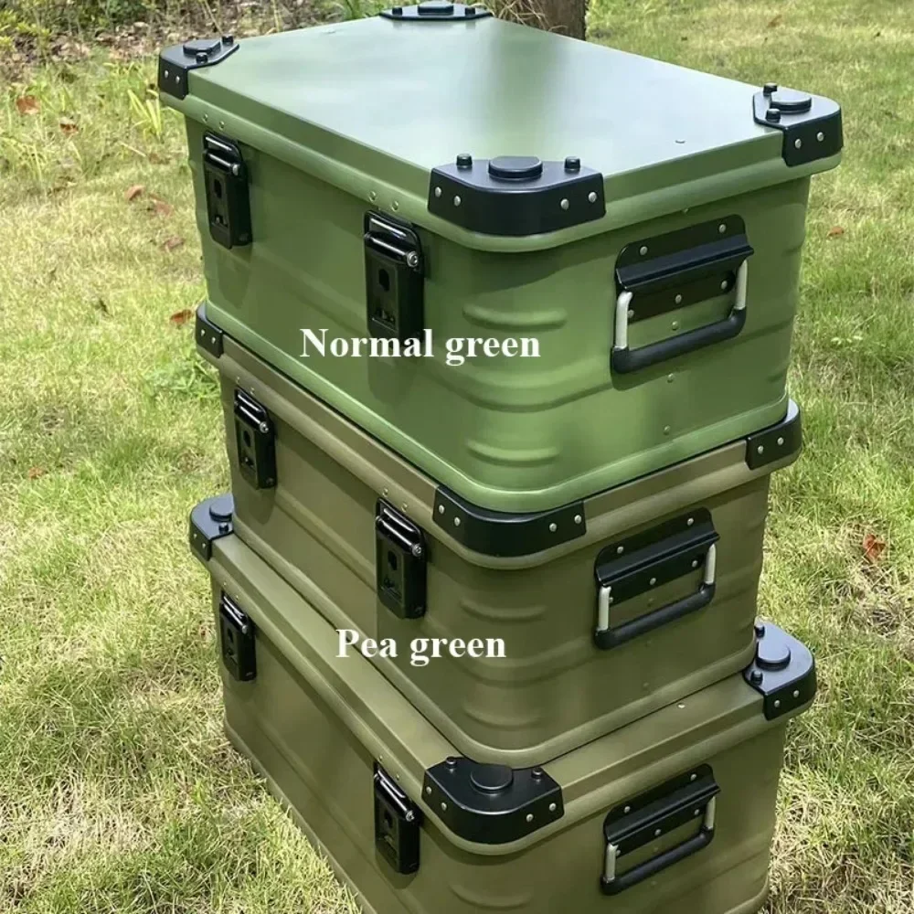 Imagem -05 - Alumínio Alloy Portable Travel Storage Box Enorme Capacidade Mala Outdoor Camping Equipment Suv Car Trunk Case Travel Case 50l