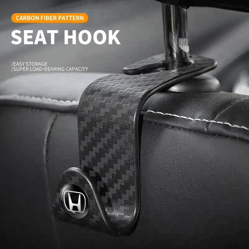 Car Seat Hooks Headrest Storage Hanger Car Interior Hanging Hook For Honda Civic Odyssey HR-V City Accord Jazz Car Accessories