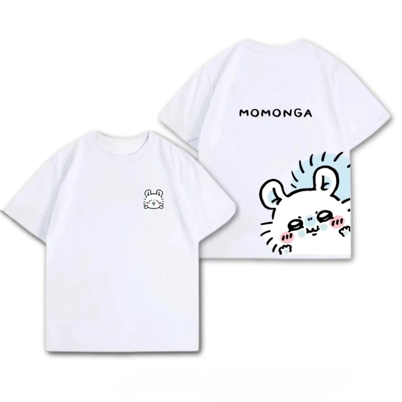 Chiikawa Cute Kawaii Anime Starry Tee Men's Women's Black Retro Cool Graphic Art Print Oversized Short Sleeve Streetwear Top