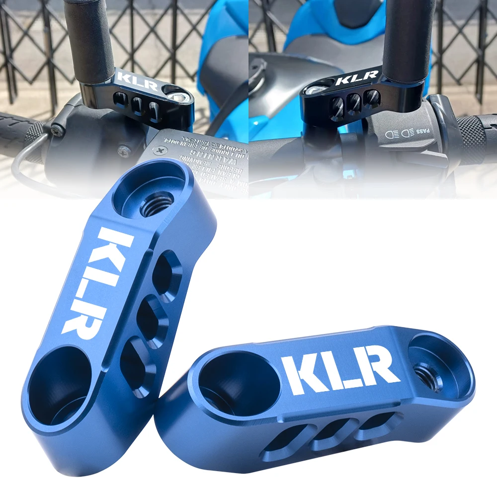 Motorcycle Durable Mirror Extender Brackets For Kawasaki KLR650 1987-2025 KLR650S KLR650Adventure Safe Visibility Accessories