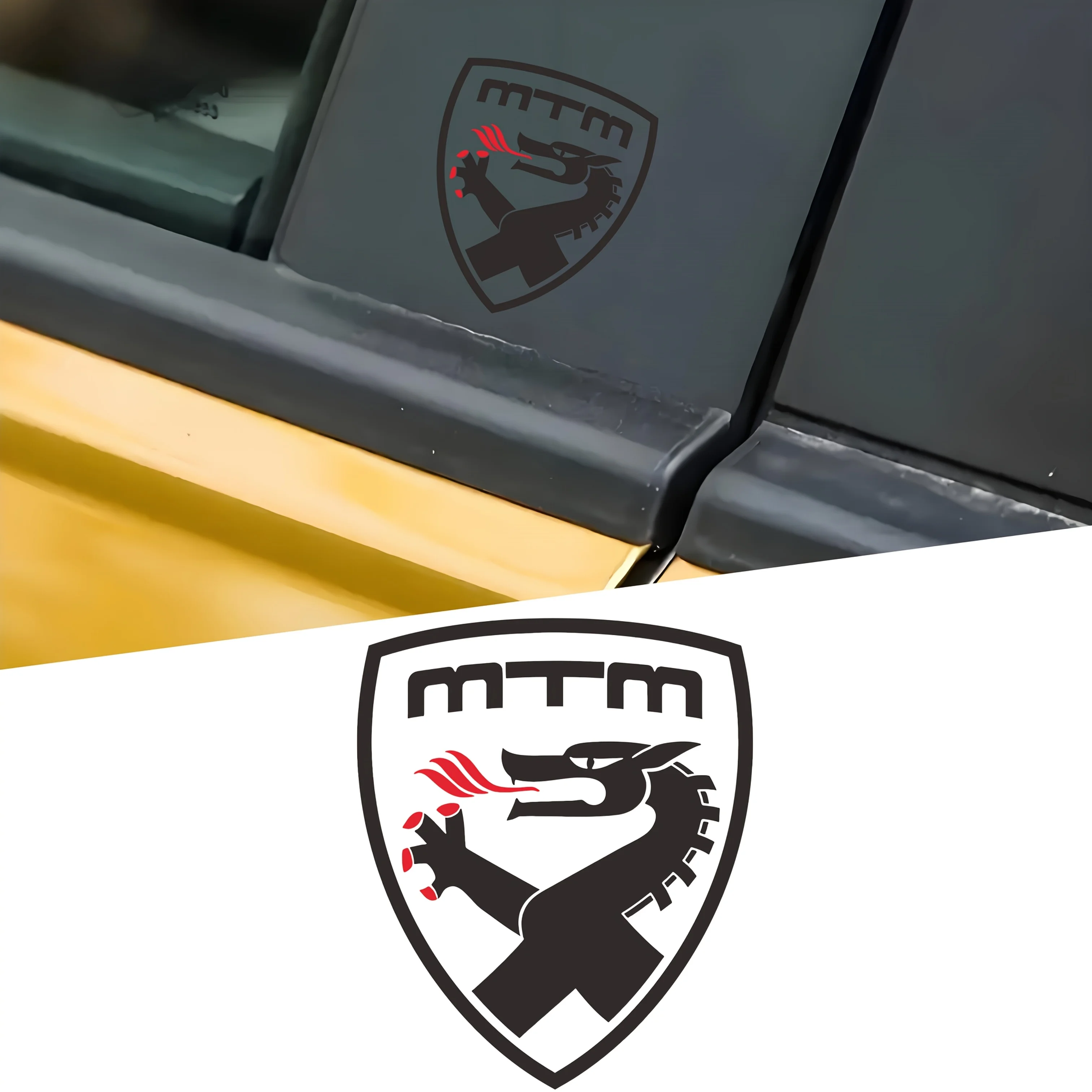 4PCS/set MTM Dragon Sticker, Tuning Body Decal for Audi VW Volkswagen Skoda Seat